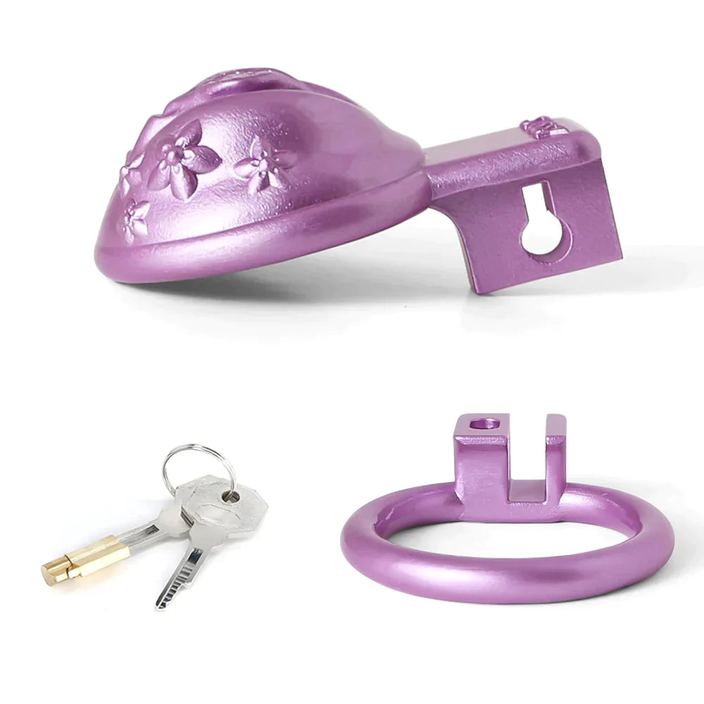 Pink Clit Chastity Cage For Sissy - SpikedChastity