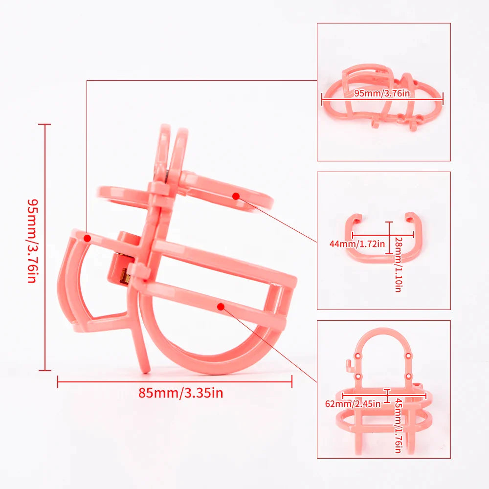 Adjustable Full Covered Cock Cage Ball Scrotum Restraint - SpikedChastity