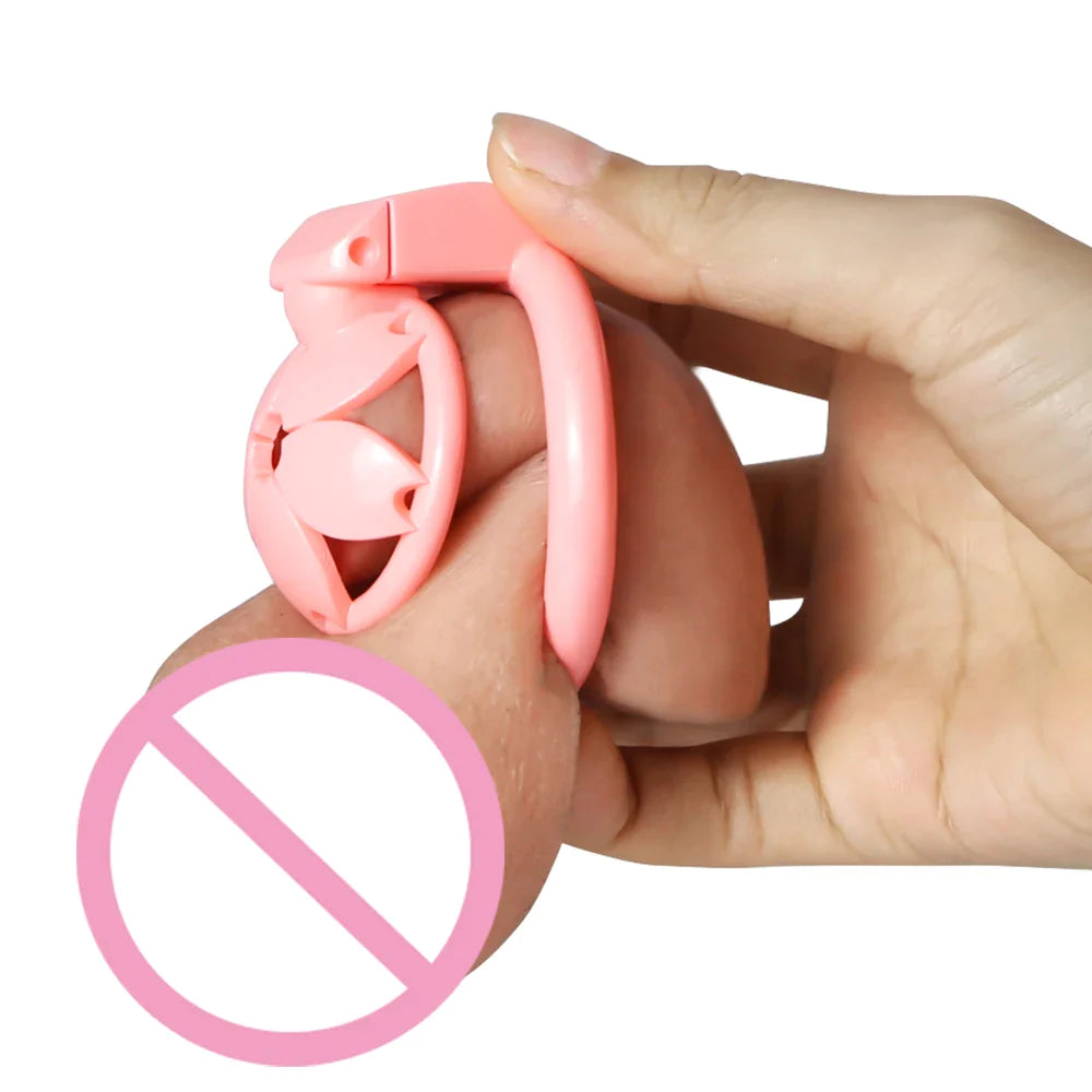 Small Sakura Flat Chastity Cage - SpikedChastity