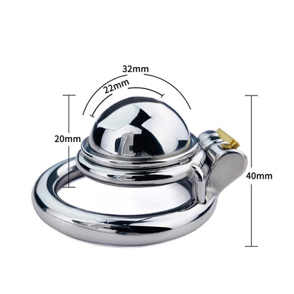 Micro Metal Clit Chastity Cage - SpikedChastity