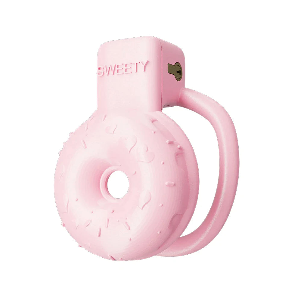 Donut Sweety Pink Chastity Cage - SpikedChastity