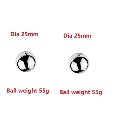 Stainless Steel Ball Scrotum Stretcher Testicle Heavy Ball - SpikedChastity