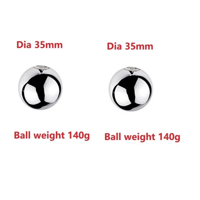 Stainless Steel Ball Scrotum Stretcher Testicle Heavy Ball - SpikedChastity