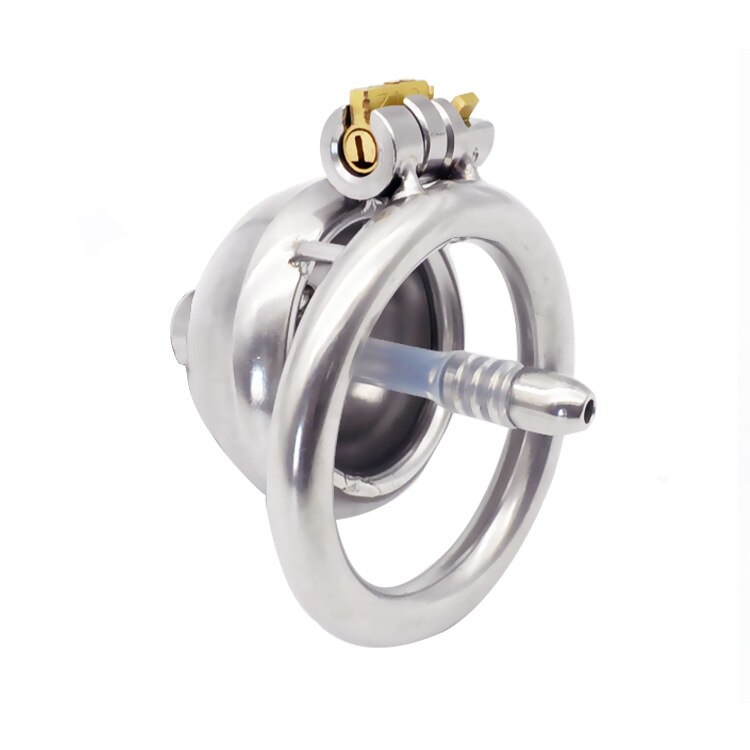 Small Compact Metal Chastity Cage For Men - SpikedChastity