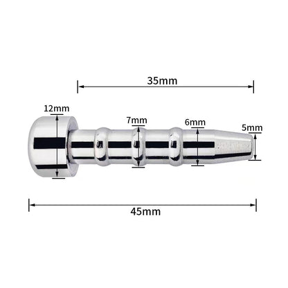 Hemisphere Small Chastity Cage with Detachable Metal Catheter