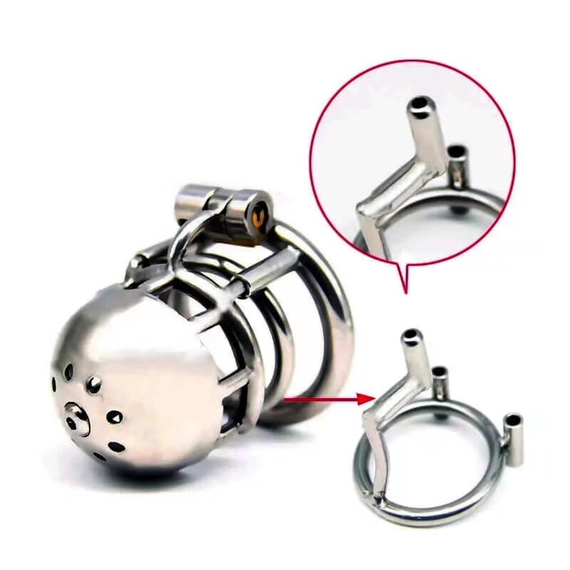 Metal PA Chastity Cage - SpikedChastity