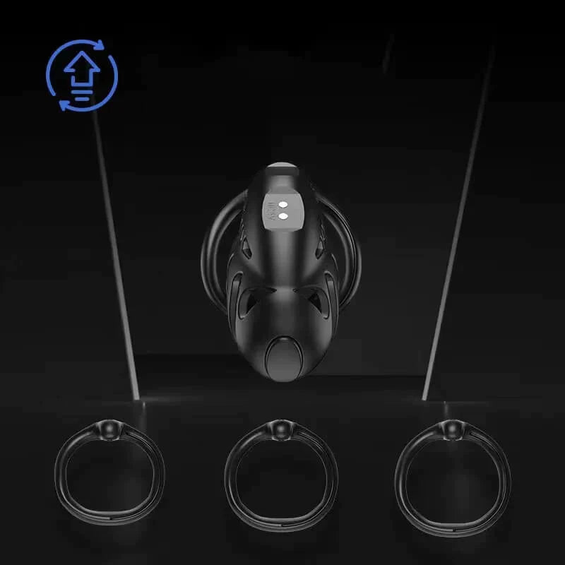 Electric Chastity Cage Bluetooth Remote Lock Kit Vibrating Penis Cage SpikedChastity Electric Chastity Cage Bluetooth Remote Lock Kit Vibrating Penis Cage SpikedChastity